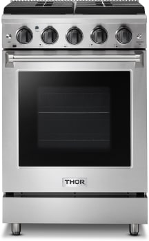 Thor Kitchen LRG2401ULP - 24 Inch Slide-In Gas Range with 4 Sealed Burners