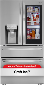 LG LRMVC2306S - 36 Inch Counter Depth Smart French Door Craft Ice™ Refrigerator with 22.5 Cu. Ft. Capacity