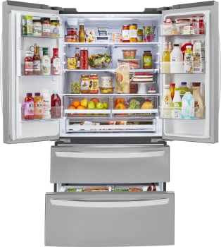 LG LRMXS2806S 36 Inch French Door Smart Refrigerator with 27.8 cu. ft ...