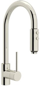 Rohl Modern Architectural Series LS59LPN2 - Pull-Down Kitchen Faucet in Polished Nickel