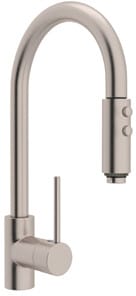 Rohl Modern Architectural Series LS59LSTN2 - Pull-Down Kitchen Faucet in Satin Nickel