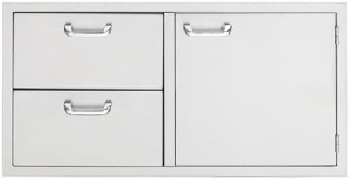 Lynx Sedona Series LSA742 - 24 Inch Storage Door and Double Drawer Combo