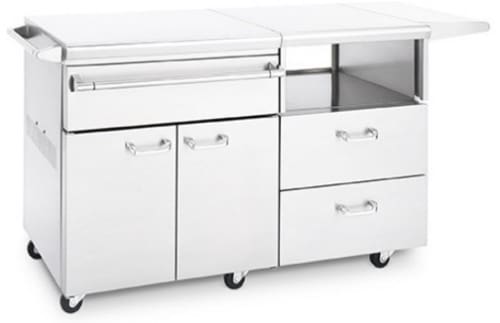 Lynx Lservem Serve And Prep Countertop On Mobile Kitchen Cart With Lynx Lservem Serve And Prep Countertop On Mobile Kitchen Cart