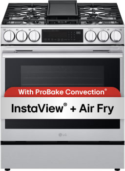 LG LSGL6335X - 30 Inch Smart Instaview™ Slide-in Gas Range