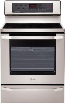 LG LSRE307ST 30 Inch Freestanding Electric Range with 5 Radiant Elements, Warming  Zone, 5.6 cu. ft. Dual True Convection Oven, Warming Drawer and 2 Year  Warranty
