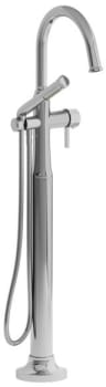 Rohl Momenti™ TMMRD39JC - Momenti™ Thermostatic Single Hole Floor Mount Tub Filler Trim With C-Spout in Chrome
