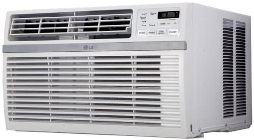Lg Lw1216er 12 000 Btu Room Air Conditioner With 12 1 Eer 3 8 Pts Hr Dehumidification 550 Sq Ft Cooling Area Auto Restart 24 Hr Timer And Remote Control
