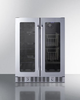 Summit ALFD24WBVPANTRY 24 Inch Built-In Dual-Zone Produce Summit ALFD24WBVPANTRY 24 Inch Built-In Dual-Zone Produce