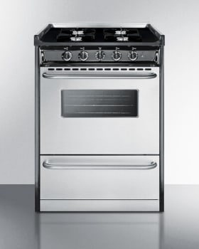Summit TNM6107BRW - 24 Inch Gas Range
