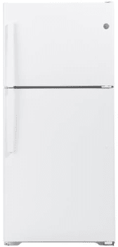 GE GTE19JTNRWW 30 Inch Top Freezer Refrigerator with 19.2 Cu. Ft