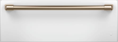 Cafe CTW900P4PW2 - 30" Warming Drawer in Matte White with Brushed Bronze Handle