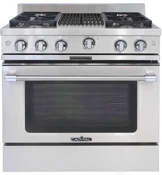 Capital Classic Chef MCR362B2L - 36 Inch Gas Range in Front View