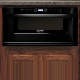 Sharp Kb6002lk 1 0 Cu Ft Built In Microwave Drawer With 1 000 Cooking Watts 11 Power Levels Angled Digital Touch Controls And Manual Door Opening Black
