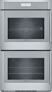 Thermador Masterpiece Series MED302LWS - 30 Inch Double Convection Smart Electric Wall Oven with 9 cu. ft. Total Capacity in Front View