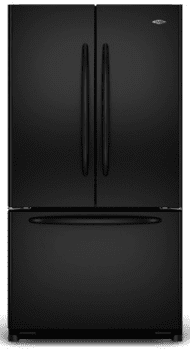 Maytag Mff2558veb 24 8 Cu Ft French Door Refrigerator With 5 Spill Catcher Glass Shelves Dual Cool System Humidity Controlled Crispers Beverage Organizer Rack Ice Maker And Hidden Hinges Black