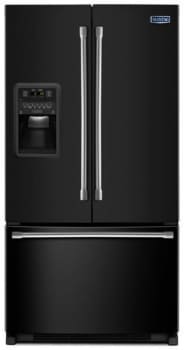 Maytag Mft2772hez 36 Inch French Door Refrigerator With 27 Cu Ft Capacity 5 Adjustable Shelves 6 Door Bins Powercold Feature Store N Door Ice Dispensing Brightseries Led Lighting Freshlock Crispers External Dispenser And Fingerprint Resistant