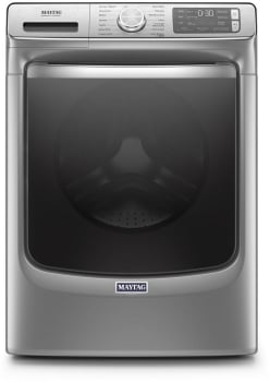 Maytag MHW8630HC 27 Inch Smart Front Load Washer with Wi Fi 4 Wash Cycles 24 Hr Fresh Hold Option Optimal Dose Dispenser Alexa Google Home Voice Control Stainless Steel Drum Internal Heater
