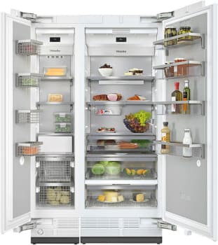 Miele MasterCool Series MIREFFR26 - Side-by-Side Column Refrigerator & Freezer Set with 30 Inch Refrigerator and 18 Inch Freezer Panel Ready
