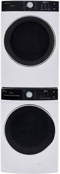Midea MIDWADREWW45N12 - Stacked Washer and Dryer in White