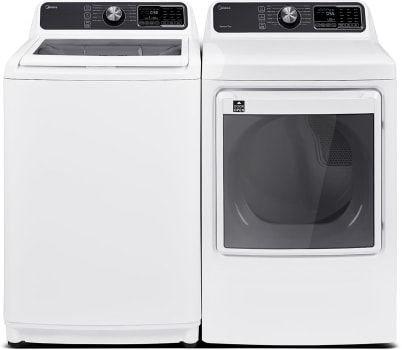 Midea MIDWADREWW45N3B - Washer with paired Dryer in White