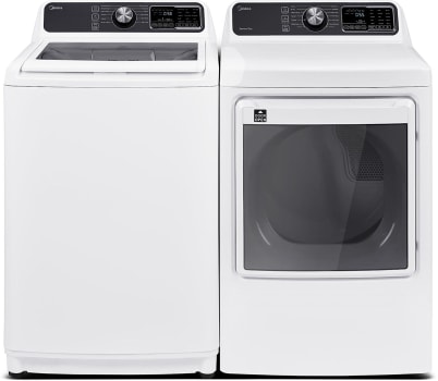 Midea MIDWADRGWW45N3B - Washer with paired Dryer in White