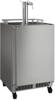 Marvel Outdoor Collection MOKR224SSD1A - 24 Inch Outdoor Mobile Beverage Dispenser in Angled View