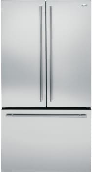 Monogram ZWE23ESHSS - 36 Inch Counter Depth French Door Refrigerator from Monogram