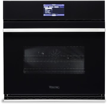 Viking Mvsoe630bg 30 Inch Single Thermal Convection Oven With Halogen Interior Lighting Digital Meat Thermometer Timer Porcelainized Cooking Surface Self Cleaning Tru Convection Cooking And 10 Pass Broiler With Heat Reflector Black Glass