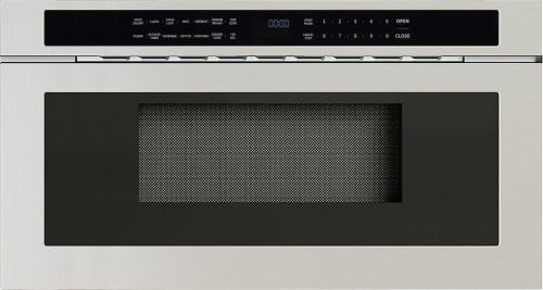 Zephyr MWD3001AS - 30 Inch Built-In Microwave Drawer in Front View