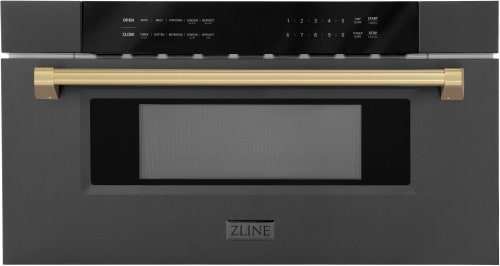 ZLINE Autograph Edition MWDZ30BSCB - ZLINE Autograph Edition 1.2 cu. ft. Microwave Drawer