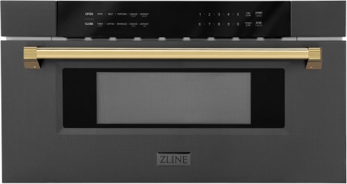 ZLINE Autograph Edition MWDZ30BSG - ZLINE Autograph Edition 1.2 cu. ft. Microwave Drawer