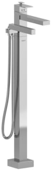 Rohl Kubik TUS39C - Kubik™ Single Hole Floor Mount Tub Filler Trim in Chrome