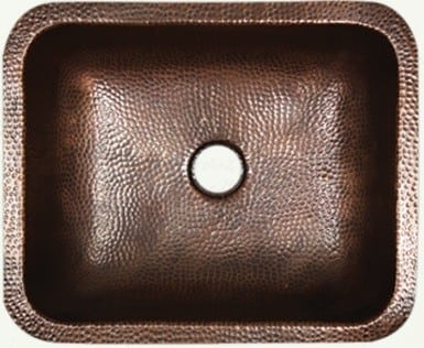 Nantucket Sinks Brightwork Home Collection REHC - Solid Copper Bathroom Sink