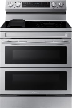SAMSUNG NE63A6751SG 6.3 cu. ft. Smart Freestanding Electric Range with Flex Duo™, No-Preheat Air Fry & Griddle in Black Stainless Steel