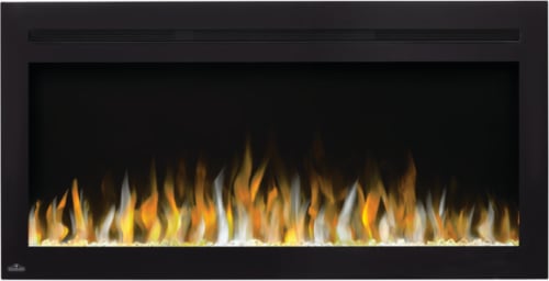Napoleon NEFL42HI Purview™ Wall Mount/Built-In Electric Fireplace with 5000  BTU Heating Output, Crystal Clear Cube Ember Bed, LED Lighting, Touch  Screen Control Panel, and Remote Control Included: 42 Inch