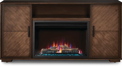 Napoleon Fireplace Mantel Series NEFP303620RLB - Hayworth™ 65 Inch Electric Fireplace Mantel Package with 5,000 BTU Heating Output in Front View