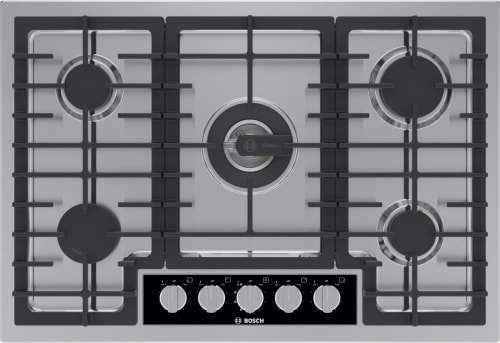 Bosch Benchmark Series NGMP059UC - 30 Inch Gas Cooktop in Front View