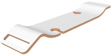 Rohl Tombolo TOM08WHT - Tombolo 8 Bathtub Rack with Wine Glass Holders - White
