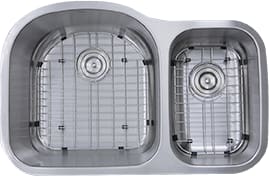Nantucket Sinks Sconset Collection NS312116 - 31 1/2 Inch Double Bowl Undermount Kitchen Sink with 16 Gauge Stainless Steel
