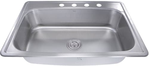 Nantucket Sinks Ns33228 33 Inch Single Bowl Drop In Kitchen Sink With