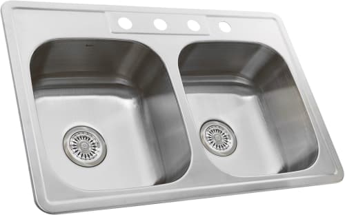 Nantucket Sinks Ns3322de9 33 Inch Drop In Kitchen Sink With 9 Inch Bowl