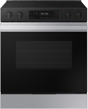 Samsung BESPOKE NSE6DG8100SR - 30 Inch Slide-In Electric Smart Range