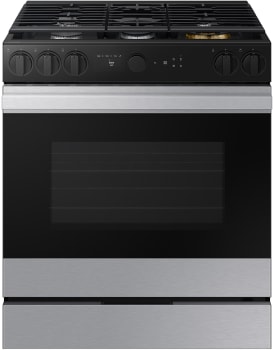 Samsung BESPOKE NSG6DG8500SR - 30 Inch Slide-In Gas Smart Range