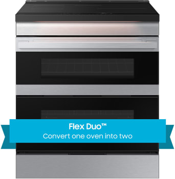 Samsung BESPOKE NSI6DG9550SR - 30 Inch Slide-In Induction Smart Range Flex Duo™