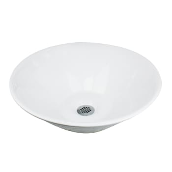 Nantucket Sinks Brant Point Collection NSV222 - 17 Inch Diameter Bathroom Vessel Sink with 5 Inch Bowl Depth