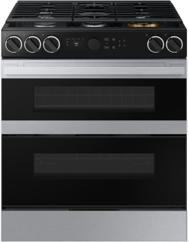 Samsung BESPOKE NSY6DG8550SR - 30 Inch Slide-In Dual Fuel Smart Range