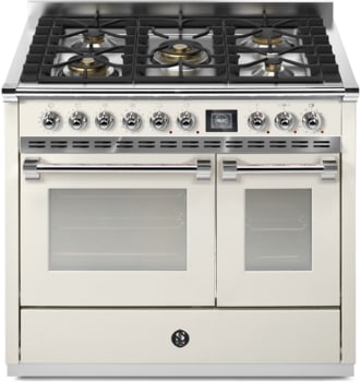 Steel Cucine Ascot Series AQY10SF4MNAC - 40 Inch Freestanding Dual Fuel Range