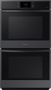 Samsung NV51CG600DMT 30 Inch Double Electric Smart Wall Oven with 10.2 cu.  ft. Dual Convection Oven, Self+Steam Clean, Air Fry, Steam Cook, Air Sous  Vide, Sabbath, and Gliding Rack: Matte Black Steel
