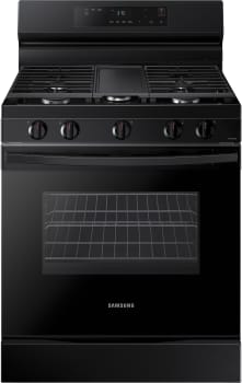 Samsung NX60A6111SS 6.0 Cu. ft. Smart Freestanding GAS Range with Integrated Griddle in Stainless Steel