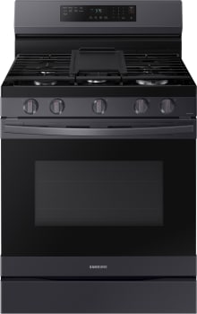 SAMSUNG NX60A6511SG 6.0 cu. ft. Smart Freestanding Gas Range with No-Preheat Air Fry & Convection in Black Stainless Steel